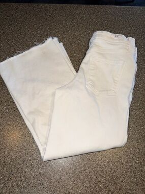 Frank & Eileen Galway White Wide Leg Jeans
